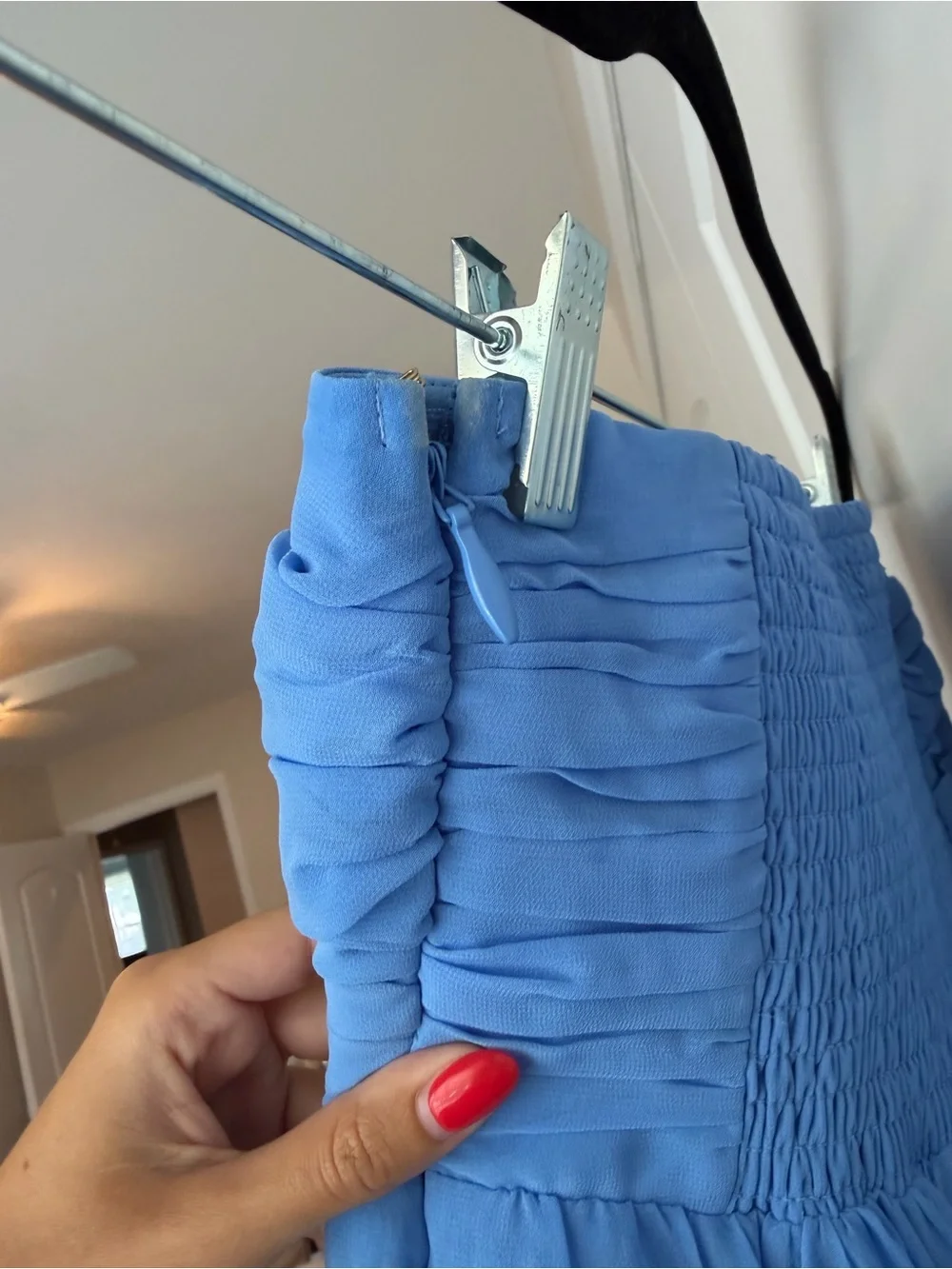 Abercrombie & Fitch Bra-Free Strapless Hardware Maxi Dress